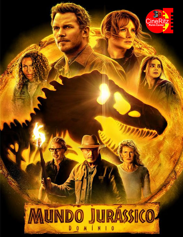 Jurassic World: Domínio 3D | Todos os Dias - 17h00 20h00 dublado  Somente Sábado e Domingo - 14h00 dublado